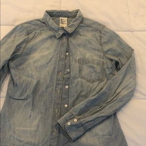 H&M Blue Chambray Shirt